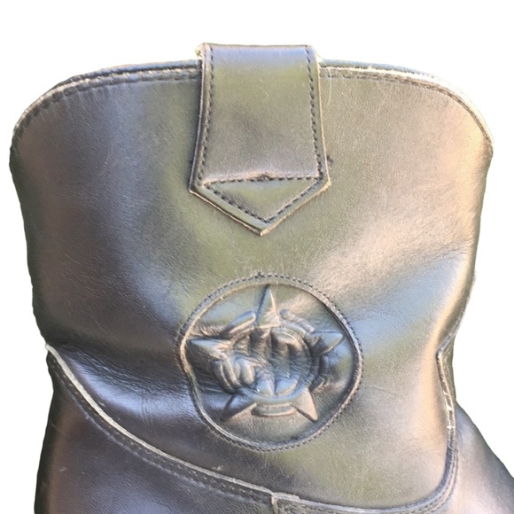 Harley Davidson ankle cowboy riding boots womens size 10 - Picture 6 of 9
